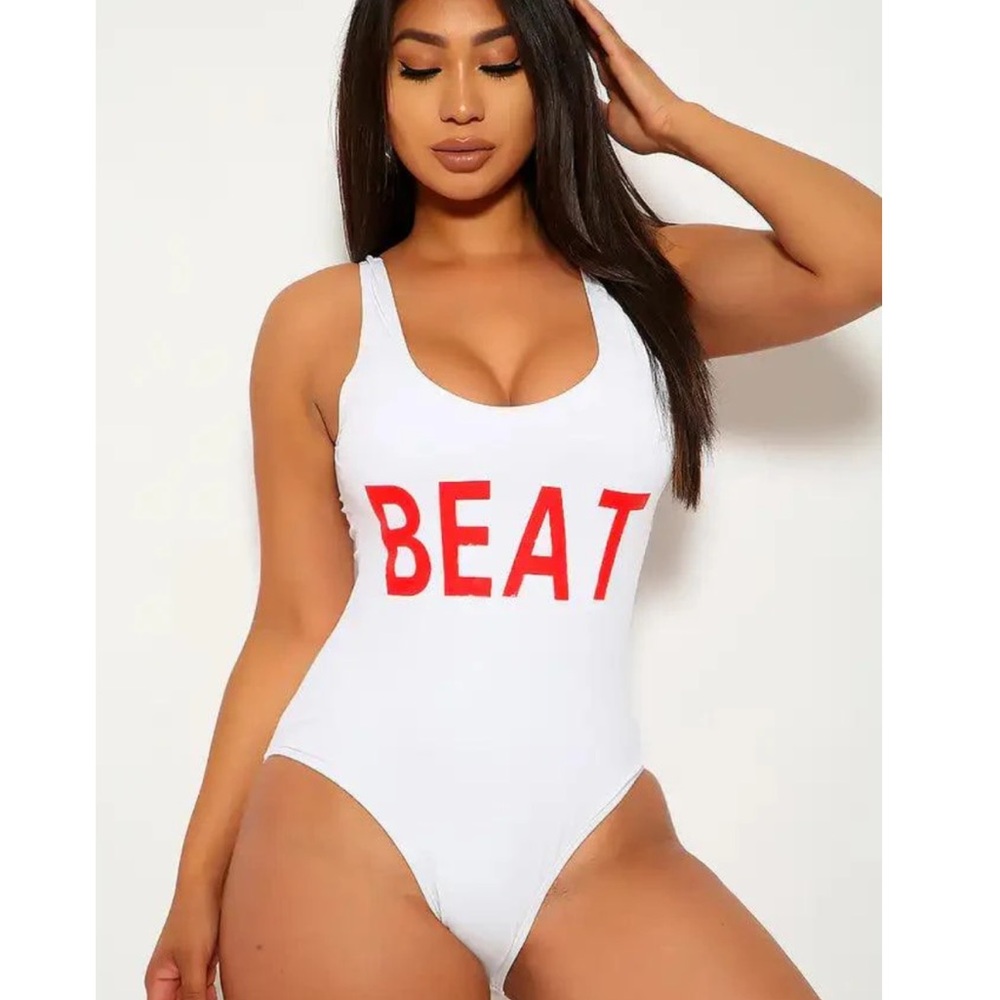 White BEAT Women's Swimsuit